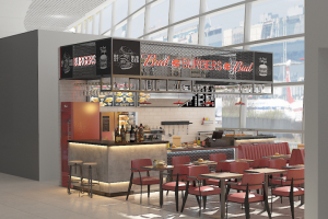 Аэропорт кафе «BAD BURGERS» 33,2м2