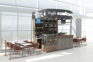 Кафе «Lavazza» площадью 18,8м2 аэропорт.