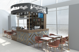 Кафе «Lavazza» площадью 18,8м2 аэропорт.