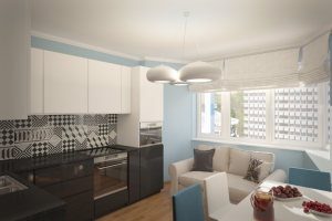 Кухня ИКЕА в доме по програме "Реновация"