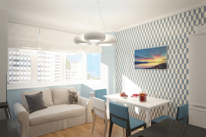 Кухня ИКЕА в доме по програме "Реновация"