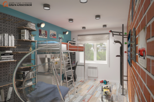 Дизайн и визуализация комнаты для подростка