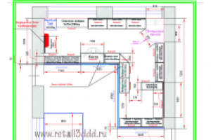 Разработка моделей стеллажей, дизайн и визуализация салона аптек