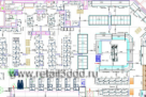 Схема расстановки технологического оборудования в магазине