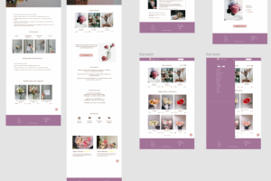 Дизайн сайта магазина цветов