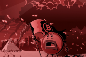 Плакат для криптовалютного проекта.