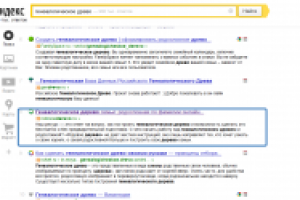 Сайт информационной тематики