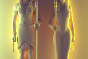 Гор и  Хатор  (3D печать )