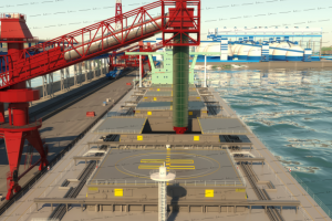 Погрузка на сухогруз. 3d-моделирование