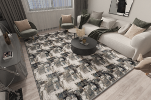 3D визуализация ковра (дизайн №1) в интерьере для карточек на МП