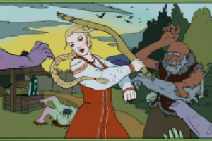 баба с коромыслом