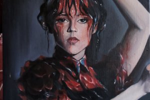 Портрерт маслом "Wednesday"