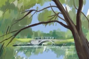 Пейзаж, этюд