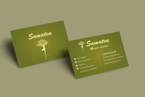 Визитки для французского СПА салона