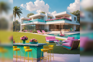 Фон для игры с помощью нейросетей