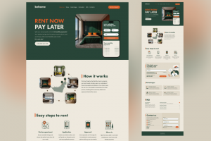 Лендинг сервиса для аренды жилья в ОАЭ