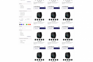 Дизайн страницы каталога OneSport