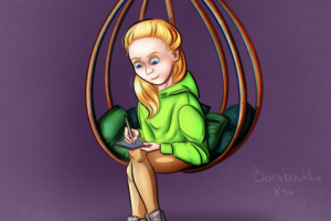 Девушка художник