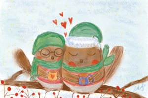 снежные птички