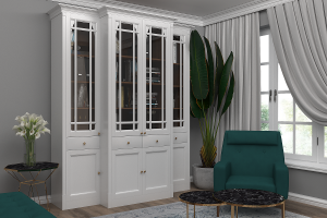 Моделирование и визуализация шкафов в интерьере для сайта