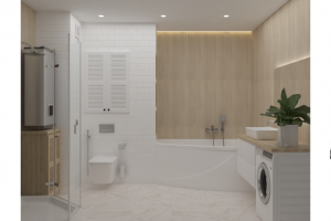 Санузел в натуральных оттенках