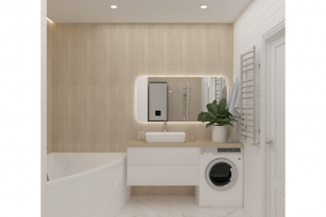 Санузел в натуральных оттенках