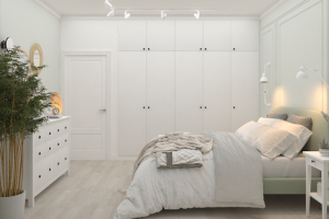 Спальня в натуральных тонах