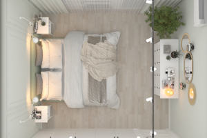 Спальня в натуральных тонах