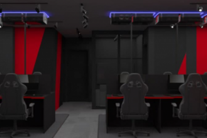 Визуализация компьютерного клуба Respawn