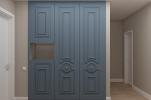 Моделирование и визуализация шкафа в прихожей