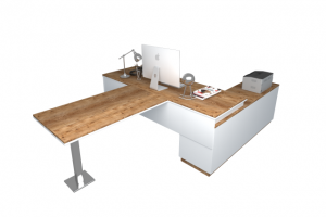 3D моделирование стола в кабинет директора