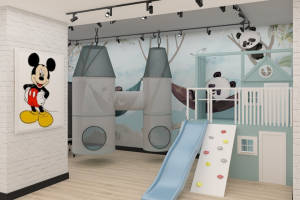 Дизайн помещения для сети детских игровых