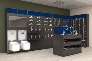 Визуализация бренд зоны (сантехника)