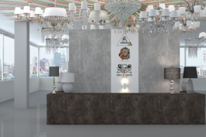 Визуализация бренд зоны (люстры)