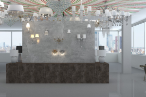 Визуализация бренд зоны (люстры)