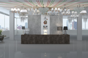 Визуализация бренд зоны (люстры)