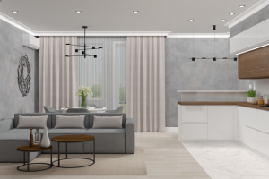 Кухня гостиная на 1 этаже загородного Дома