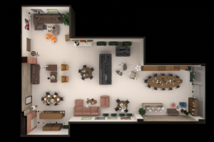 Визуализация магазина мебели и декора для согласования с ТЦ