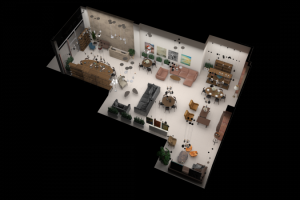 Визуализация магазина мебели и декора для согласования с ТЦ