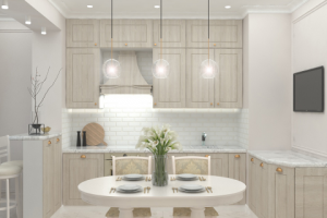 Визуализация кухни гостиной