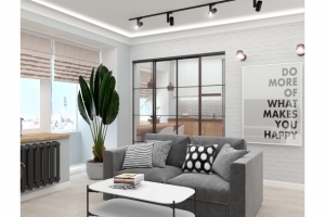 Дизайн интерьера 1 комнатной квартиры