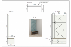 Моделирование мебели в прихожую