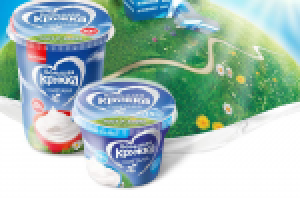 Дизайн упаковки сметана "Большая кружка"