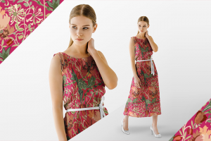 Узор для ткани в векторе, бесшовная текстура