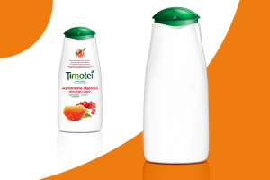 Отрисовка бутылки шампуня в векторе