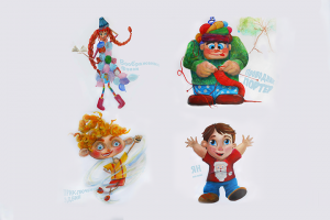 Персонажи сказки Уне Мати