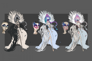 Концепт-арт. Финальный этап. Царевны-лебедь