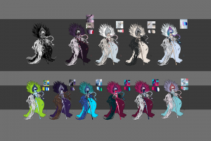 Концепт-арт. Поиск цвета для царевны-лебедь