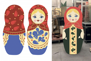 Концепт матрешки для скандальной рекламы туризма в Эстонии