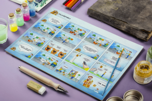 "Нано-ошейник". Раскадровка для анимационного ролика.